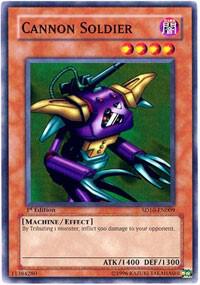 Cannon Soldier trading card from Structure Deck: Machine Re-Volt Cannon Soldier - Structure Deck: Machine Re-Volt YuGiOh trading card