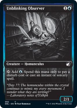 Unblinking Observer trading card from Innistrad: Double Feature Unblinking Observer - Innistrad: Double Feature Magic: The Gathering trading card