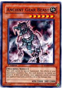 Ancient Gear Beast - Structure Deck: Machine Re-Volt (SD10) #SD10-EN013 - Common / Short Print YuGiOh Trading Card