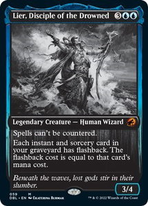 Lier, Disciple of the Drowned - Innistrad: Double Feature (DBL) #59 - Mythic Rare Magic: The Gathering Trading Card