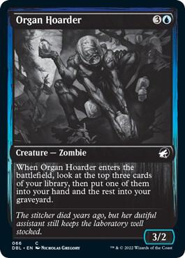 Organ Hoarder trading card from Innistrad: Double Feature Organ Hoarder - Innistrad: Double Feature Magic: The Gathering trading card