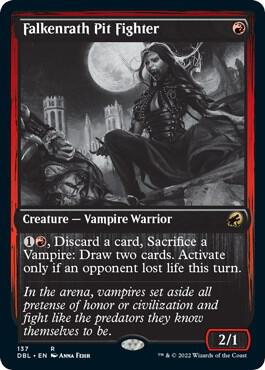 Falkenrath Pit Fighter - Innistrad: Double Feature Magic: The Gathering trading card