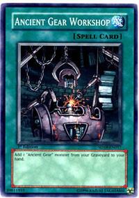 Ancient Gear Workshop trading card from Structure Deck: Machine Re-Volt Ancient Gear Workshop - Structure Deck: Machine Re-Volt YuGiOh trading card