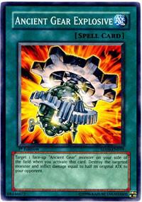Ancient Gear Explosive trading card from Structure Deck: Machine Re-Volt Ancient Gear Explosive - Structure Deck: Machine Re-Volt YuGiOh trading card