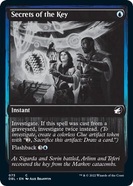 Secrets of the Key trading card from Innistrad: Double Feature Secrets of the Key - Innistrad: Double Feature Magic: The Gathering trading card