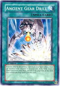 Ancient Gear Drill trading card from Structure Deck: Machine Re-Volt Ancient Gear Drill - Structure Deck: Machine Re-Volt YuGiOh trading card