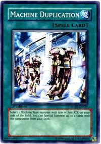 Machine Duplication trading card from Structure Deck: Machine Re-Volt Machine Duplication - Structure Deck: Machine Re-Volt YuGiOh trading card