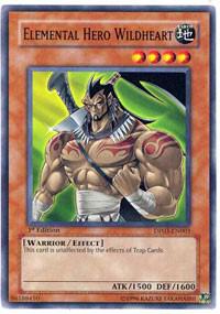 Elemental Hero Wildheart - Duelist Pack 3: Jaden Yuki 2 YuGiOh trading card