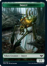 Insect // Spirit (002) Double-Sided Token - Innistrad: Crimson Vow (VOW) #13 // 2 - Token Magic: The Gathering Trading Card