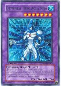 Elemental Hero Aqua Neos trading card from Duelist Pack 3: Jaden Yuki 2 Elemental Hero Aqua Neos - Duelist Pack 3: Jaden Yuki 2 YuGiOh trading card