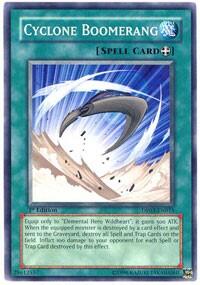 Cyclone Boomerang - Duelist Pack 3: Jaden Yuki 2 (DP03) #DP03-EN015 - Common / Short Print YuGiOh Trading Card