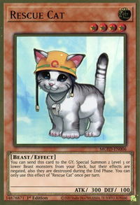 Rescue Cat - Maximum Gold: El Dorado (MGED) #MGED-EN006 - Premium Gold Rare YuGiOh Trading Card