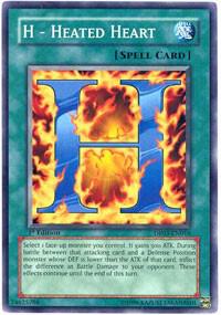 H - Heated Heart - Duelist Pack 3: Jaden Yuki 2 YuGiOh trading card