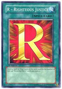 R - Righteous Justice - Duelist Pack 3: Jaden Yuki 2 (DP03) #DP03-EN018 - Common / Short Print YuGiOh Trading Card