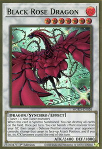 Black Rose Dragon (Alternate Art) - Maximum Gold: El Dorado (MGED) #MGED-EN026 - Premium Gold Rare YuGiOh Trading Card