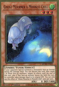 Ghost Mourner & Moonlit Chill (Alternate Art) - Maximum Gold: El Dorado (MGED) #MGED-EN023 - Premium Gold Rare YuGiOh Trading Card