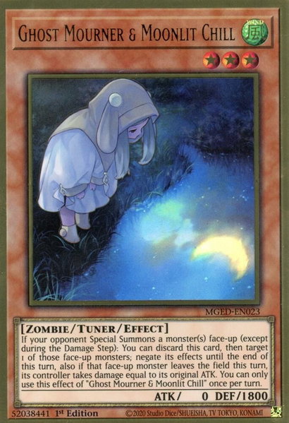 Ghost Mourner & Moonlit Chill (Alternate Art) trading card from Maximum Gold: El Dorado Ghost Mourner & Moonlit Chill (Alternate Art) - Maximum Gold: El Dorado YuGiOh trading card
