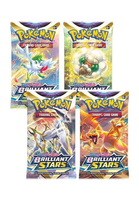 Brilliant Stars Booster Pack Art Bundle [Set of 4] - SWSH09: Brilliant Stars Pokémon trading card