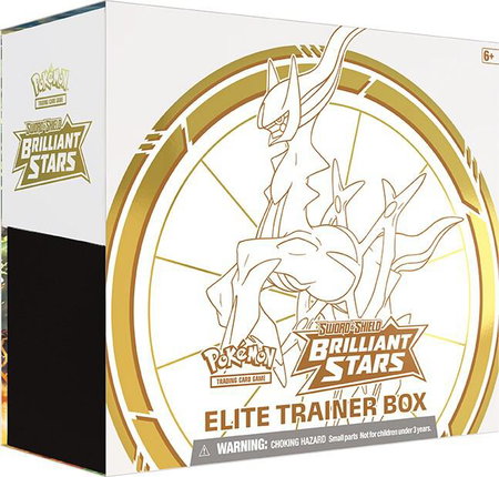 Brilliant Stars Elite Trainer Box trading card from SWSH09: Brilliant Stars Brilliant Stars Elite Trainer Box - SWSH09: Brilliant Stars Pokémon trading card