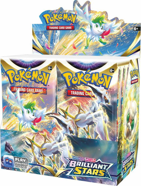 Brilliant Stars Booster Box trading card from SWSH09: Brilliant Stars Brilliant Stars Booster Box - SWSH09: Brilliant Stars Pokémon trading card