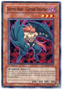 Destiny Hero - Captain Tenacious - Duelist Pack 5: Aster Phoenix (DP05) #DP05-EN002 - Common / Short Print YuGiOh Trading Card