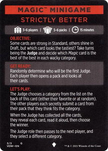 Magic Minigame: Strictly Better - Innistrad: Crimson Vow (VOW) #3 - Special Magic: The Gathering Trading Card