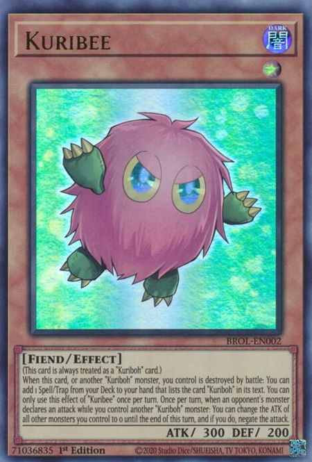 Kuribee - Brothers of Legend YuGiOh trading card