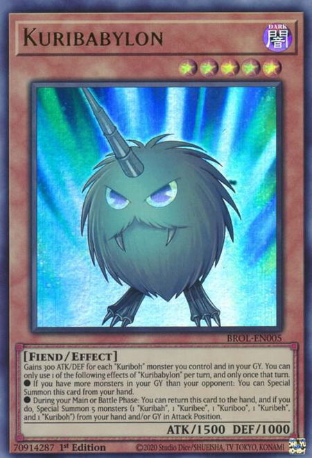 Kuribabylon - Brothers of Legend YuGiOh trading card