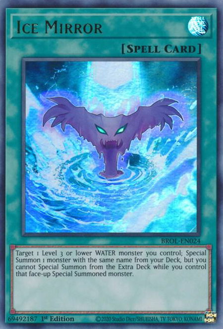Ice Mirror - Brothers of Legend YuGiOh trading card