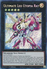 Ultimate Leo Utopia Ray - Brothers of Legend (BROL) #BROL-EN027 - Secret Rare YuGiOh Trading Card