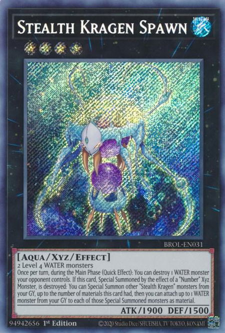 Stealth Kragen Spawn - Brothers of Legend YuGiOh trading card