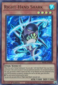 Right-Hand Shark - Brothers of Legend (BROL) #BROL-EN048 - Ultra Rare YuGiOh Trading Card