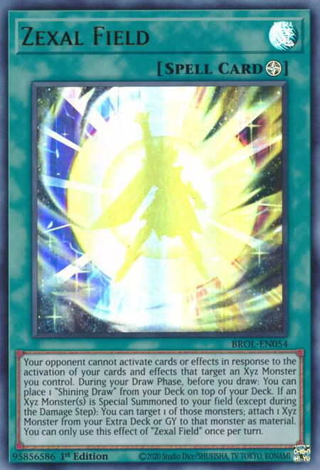 Zexal Field - Brothers of Legend YuGiOh trading card