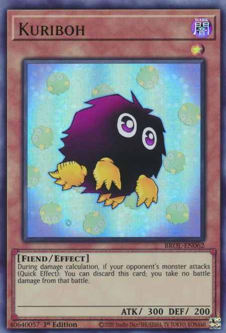 Kuriboh - Brothers of Legend YuGiOh trading card