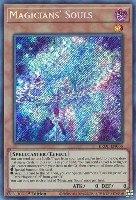 Magicians' Souls - Brothers of Legend YuGiOh trading card