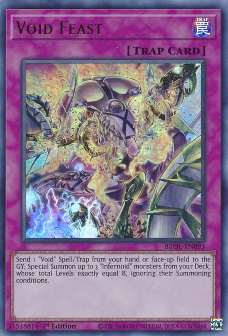 Void Feast - Brothers of Legend YuGiOh trading card