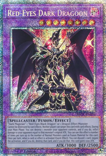 Red-Eyes Dark Dragoon - Brothers of Legend YuGiOh trading card