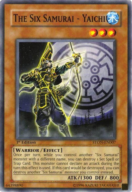 The Six Samurai - Yaichi trading card from Strike of Neos The Six Samurai - Yaichi - Strike of Neos YuGiOh trading card