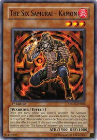 The Six Samurai - Kamon - Strike of Neos (STON) #STON-EN008 - Common / Short Print YuGiOh Trading Card