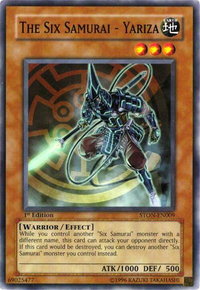 The Six Samurai - Yariza - Strike of Neos (STON) #STON-EN009 - Common / Short Print YuGiOh Trading Card