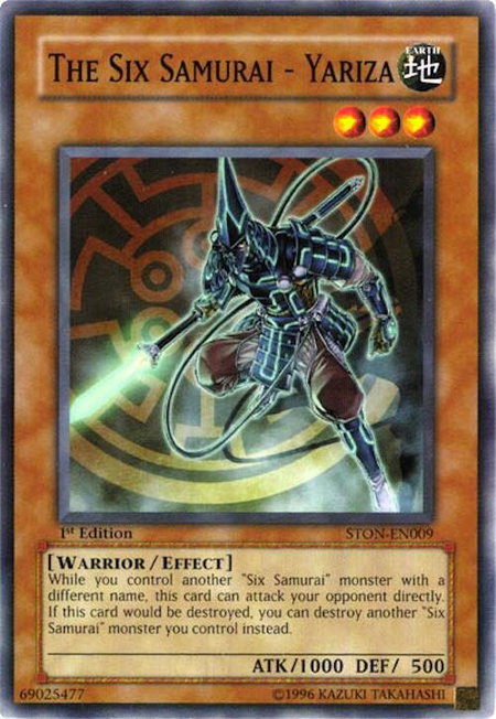 The Six Samurai - Yariza - Strike of Neos YuGiOh trading card