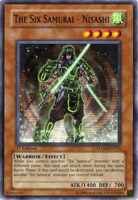 The Six Samurai - Nisashi - Strike of Neos YuGiOh trading card