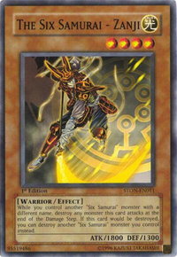 The Six Samurai - Zanji - Strike of Neos (STON) #STON-EN011 - Common / Short Print YuGiOh Trading Card