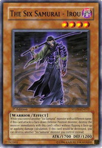 The Six Samurai - Irou - Strike of Neos (STON) #STON-EN012 - Common / Short Print YuGiOh Trading Card