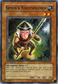 Shien's Footsoldier - Strike of Neos (STON) #STON-EN014 - Common / Short Print YuGiOh Trading Card