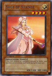Sage of Silence - Strike of Neos (STON) #STON-EN015 - Rare YuGiOh Trading Card