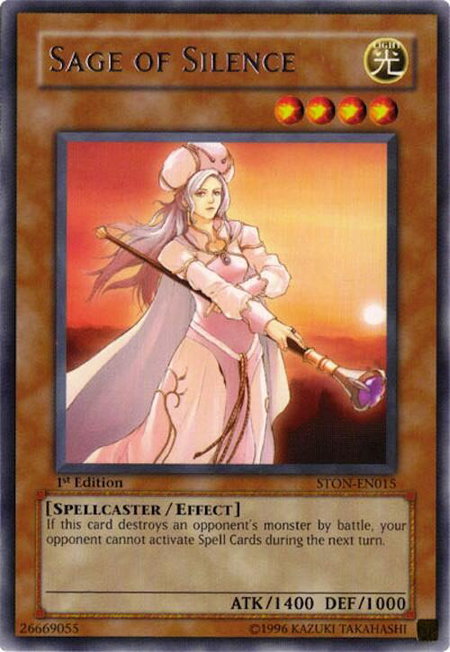 Sage of Silence - Strike of Neos YuGiOh trading card