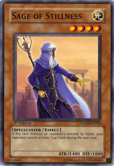 Sage of Stillness trading card from Strike of Neos Sage of Stillness - Strike of Neos YuGiOh trading card