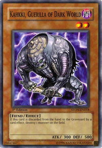 Kahkki, Guerilla of Dark World - Strike of Neos (STON) #STON-EN018 - Common / Short Print YuGiOh Trading Card