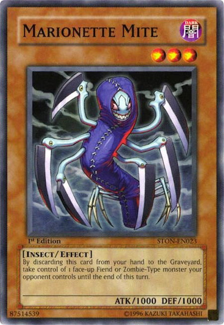 Marionette Mite - Strike of Neos YuGiOh trading card